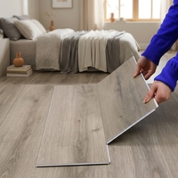Revêtement de sol SPC Vanjoin moderne, imperméable, écologique, antibactérien et antidérapant, motif design chinois pour salle de bain intérieure et zone sèche