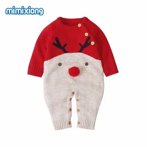 Harga Grosir Pakaian Bayi Laki-laki Baru Lahir Romper Lengan Panjang Bayi Perempuan Pakaian Natal Musim Dingin Mameluco Del Bebes