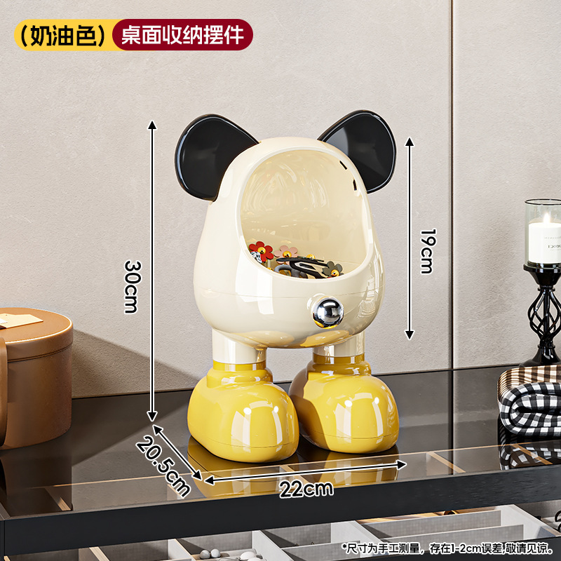 Milky white storage ornament