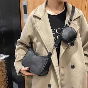 <span class=keywords><strong>Sac</strong></span> <span class=keywords><strong>bandoulière</strong></span> en <span class=keywords><strong>cuir</strong></span> lychee <span class=keywords><strong>noir</strong></span> 2026 pour femme avec mini pochette, <span class=keywords><strong>sac</strong></span> messager polyvalent, vente en gros - Product Image 3
