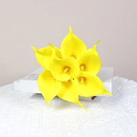 Mini Fleur Artificielle Lotus Fer à Cheval en PU, toucher réel, pour décoration saisonnière et bouquet de décoration intérieure