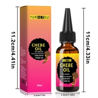 YURHERSU Huile Capillaire Chebe pour la Croissance Traitement de Repousse des Cheveux Soin du Cuir Chevelu Sec Abîmé et Démangeaisons Huile de Croissance Chebe