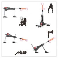 Machine automatique de gode à poussée multi-angles avec ventouse forte masturbation féminine gode artificiel jouets pour adultes Machine de sexe