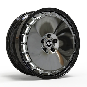 Roues forgées en fibre de carbone brossée de 12 000 tonnes |   Nouvelle mise à niveau/rénovation de qualité OEM pour Hellcat - Product Image 2