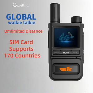 DK-L2 Walkie Talkie genggam 4G LTE, Walkie Talkie genggam 5000km panggilan panjang Global interkom nirkabel POC Radio Sim kompatibel - Product Image 1