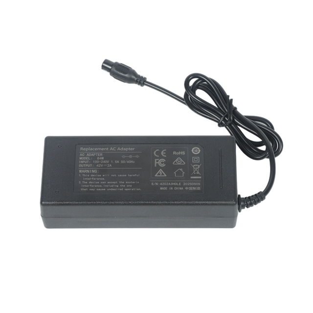 Wholesale 42V 2A 84W Adapter for Self-Balancing Scooter Unicycle 36V Lithium Battery 3-Pin Charger for E-bike Scooter