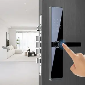 6068 Zwickschloss Ttlock App Mobiltelefon Bluetooth-Fingerabdruck-Passwort Karte-Schlüssel Glasschloss für Tür intelligentes Schloss