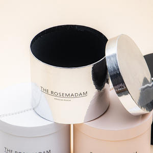 Orit vente en gros fête des mères boîte-cadeau de fleurs rondes, carton en forme de cylindre pour l'expédition et les cadeaux - Product Image 1