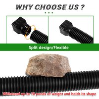 Extensions Flexible Drain Downspout Drain Downspout Extender pour Maison Gouttière Splash Block Extender Rain Gouttière Downspout