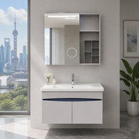 WJL 60CM Ensemble de lavabo de salle de bain d'hôtel de luxe moderne et minimaliste en acier inoxydable plaqué avec loupe