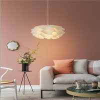 JYLIGHTING Lustre de style nordique Fleur Pétale Lampe Design simple Salle de mariage moderne Suspension