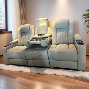 بيع مباشر من الشركة المصنعة كرسي كرسي كرسي كرسي كرسي كرسي كرسي للمسرح المنزلي أحدث تصميم مقعد كهربائي مجموعة كرسي كاذب فيلم من نسيج المايكروفايبر - Product Image 2