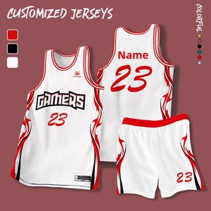 Nueva Camiseta de Baloncesto de Poliéster Personalizada para Hombre y Mujer, Uniforme de Equipo con Impresión Digital, Impresión de Números Gratis para Deportes - Product Image 2