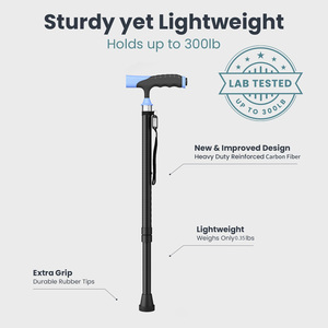 À la mode 200LBS portant une béquille pliable en Fiber <span class=keywords><strong>de</strong></span> carbone pour les personnes âgées et les adultes hauteur réglable <span class=keywords><strong>canne</strong></span> <span class=keywords><strong>de</strong></span> <span class=keywords><strong>Support</strong></span> <span class=keywords><strong>de</strong></span> récupération rapide - Product Image 4