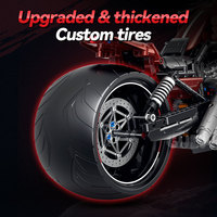Kit de construction de moto de course Guly 60505 1:5, briques MOC, modèle de superbike, jouet à assembler soi-même, objet de collection, cadeau pour adulte