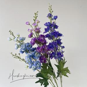 ดอกเดลฟีเนียมประดิษฐ์สีชมพู กิ่งเดี่ยว ยี่ห้อหัวเซิงไค  ดอกไม้ผ้าไหมเสมือนจริง สำหรับตกแต่งงานแต่งงาน - Product Image 4