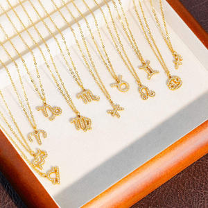 Sofisticado y versátil collar de doce zodiacos, joyería de planetas del sistema <span class=keywords><strong>solar</strong></span> con precio de fábrica de circón - Product Image 5