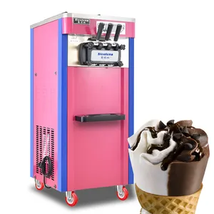 Distributore automatico di 3 gusti con pezzi di ricambio per ristorante all'ingrosso 2023 Soft ice cream commercial illy ice cream machine