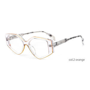 Lunettes rétro à monture noire épaisse Stock Fashion Luxury Custom Uv400 Protection Square Idd Shape Myopia Lens - Product Image 3