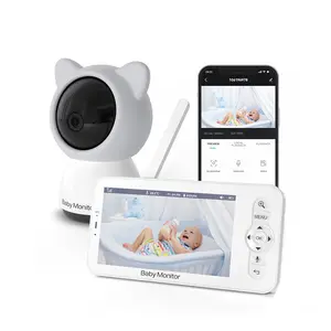 Moniteur mobile pour bébé avec écran 5 pouces appareil photo numérique Smart Foon Monitor Bebe Camera VB603