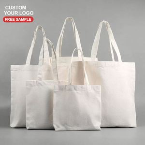 Sac fourre-tout en toile de coton vierge personnalisé pour les courses réutilisables - Product Image 2