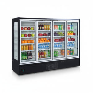 Congelador Comercial Vertical, Refrigerador de Bebidas con 4 Puertas de Vidrio - Product Image 3