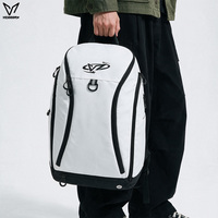 Sac à dos de sport grande capacité, résistant à l'eau, pour le basketball en extérieur, avec filet amovible, sac de voyage multifonctionnel