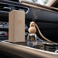 Bouteille vide suspendue de 10 ml pour désodorisant de voiture coloré, diffuseur de parfum pour voiture, flacon en verre pour arôme et parfum, pendentif