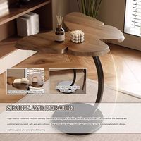 Mesa auxiliar al por mayor de fábrica para sofá, mesa auxiliar con forma de mariposa de estilo Vintage, mesa de centro de piso de ocio para balcón