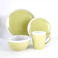 Service de table en grès céramique pour 4 personnes - Porcelaine noire