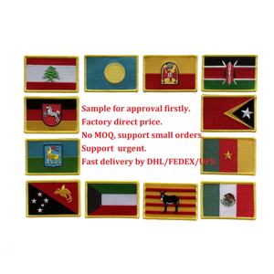 Guinea Ecuatorial África País Bandera Parche bordado Insignia Bordado Bandera Parches para mochila - Product Image 1