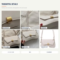 Sac à bandoulière pour femme, mini sac baguette rétro en PU lisse avec sangle en corde nouée et fermoir doré, sac à main bandoulière pour les acheteurs en gros