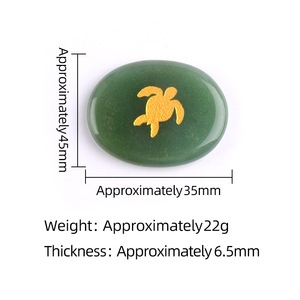 Wholesale Natural Thumb Worry <strong>Stone</strong> Oval Crystal <strong>Stone</strong> with Inspirational Words Pocket Rock Anxiety Crystals for Stress Gifts - Product Image 2