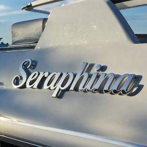 Enseigne de nom de yacht en acier inoxydable 316 marine, lettrage de navire rétroéclairé 3D étanche pour la décoration du tableau arrière et des côtés du coque - Product Image 4