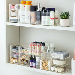 Hanging <b>Plastic</b> <b>Storage</b> Container <b>Drawer</b> Layered Organizer for Bathroom Space Tool Use - Product Image 1