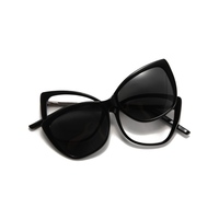Montures de lunettes unisexes TR90, ensemble de lunettes optiques, lunettes de soleil à clip, verres polarisés TAC, protection anti-rayonnement UV400