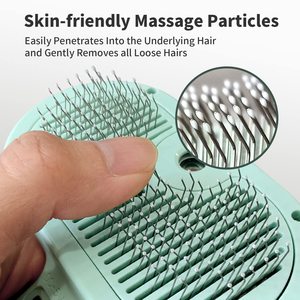 New Dog Cat Stainless Steel ABS <b>Battery</b> Powered 3 in 1 Portable Electric Spray Steam Pet Hair Removal Brush for Small Animals - Product Image 2