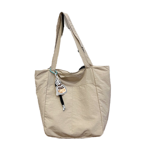 Casual <b>Canvas</b> Tote Bag With Custom Print Large Capacity Shoulder Strap Daily Use <b>Handbag</b> Made In Bangladesh - Product Image 1