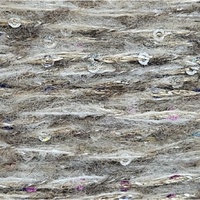 Fil de cachemire Rongrun mélangé avec du fil d'or 1/2.2NM 42% cachemire 36% polyester 9% nylon 13% soie de mûrier en tube