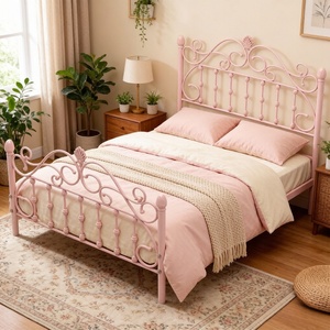 <span class=keywords><strong>Letto</strong></span> in Metallo di Alta Qualità, Stile Europeo Moderno e Semplice, <span class=keywords><strong>Letto</strong></span> Principessa per Bambine, <span class=keywords><strong>Singolo</strong></span> e Matrimoniale per Camere da <span class=keywords><strong>Letto</strong></span> dei Bambini - Product Image 1