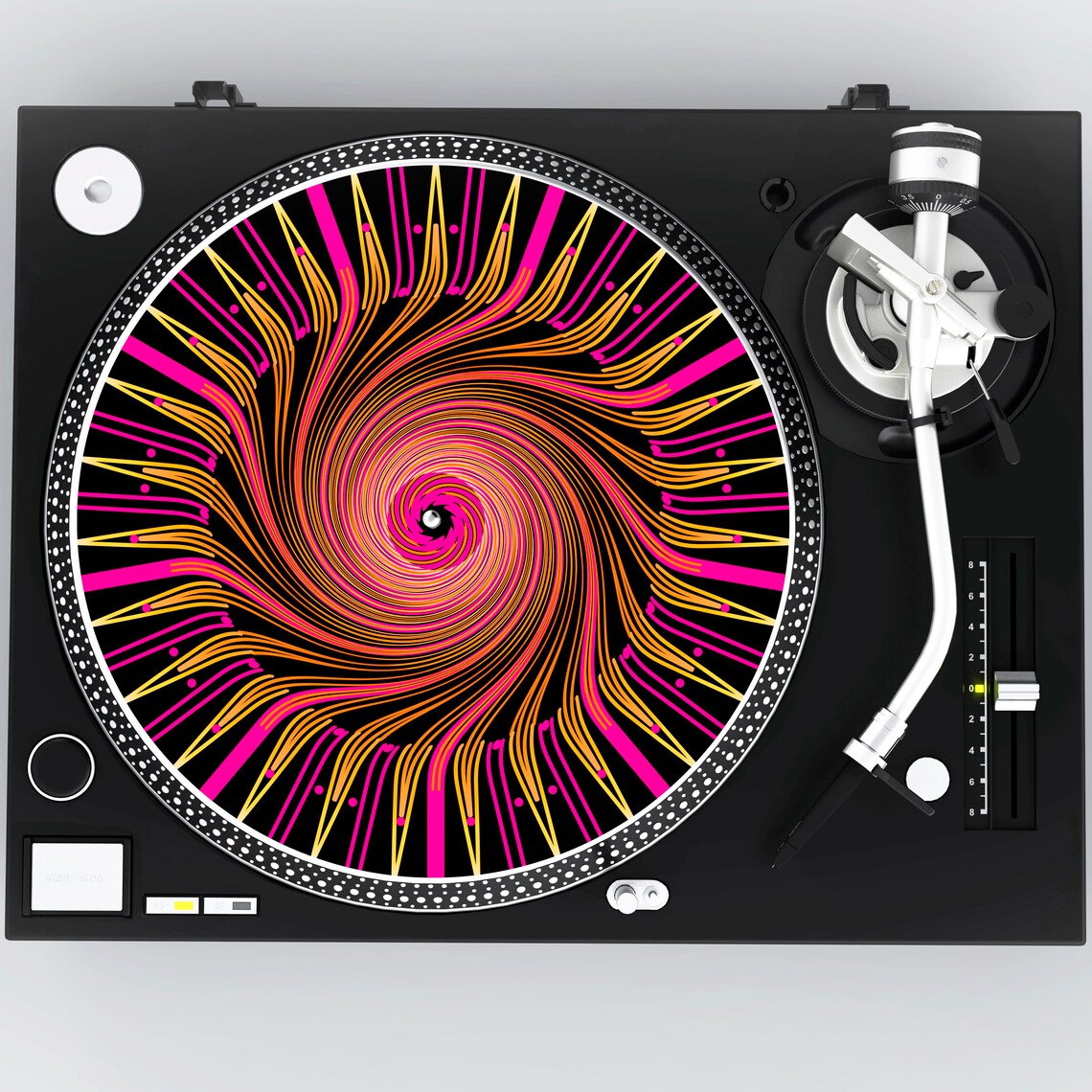 Tapis De Plateau Tournant, Caoutchouc De 12 Pouces En Silicone Pour Plateau Tournant LP Slipmat, Réduction Des Vibrations, Résistant à L'électricité Statique, Tampon