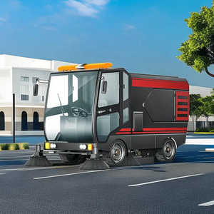 Easy Walk Behind Motor <b>Brush</b> Park Road Cleaning Sidewalk Push <b>Power</b> Street Industrial Floor - Product Image 4