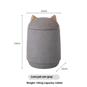 Urne Cinerarie Moderne di Lusso per Cani e Gatti, Vasi Commemorativi Ecologici in Cemento Portland a Forma di Goccia, Forniture Funerarie per Animali Domestici - Product Image 3