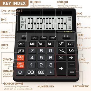 Calculatrice de bureau multifonctionnelle de haute qualité 14 chiffres pour la comptabilité - Product Image 5