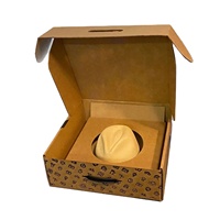 Papier d'impression couleur personnalisé, boîtes à chapeaux à bord Fedor, emballage de carte/cadeau personnalisé avec Logo