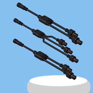 Connecteur de cordon d'alimentation cc étanche 3 4 2-en-1 12v24v mâle et femelle personnalisé pour le travail en plein air produit de qualité supérieure à lumière LED - Product Image 2