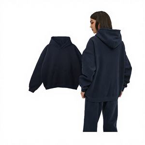 Sweat-shirt unisexe surdimensionné à capuche, de haute qualité, écologique, à la mode, avec logo personnalisé, vente en gros - Product Image 4