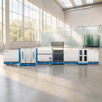 Ligne de production de verre isolant intelligent à double et triple vitrage Low-E avec écran tactile et contrôle PLC complet