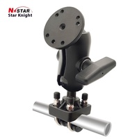Support de tablette industrielle 201U-B N-STAR 1,5 pouce avec ventouse pour voiture, chargeur et réglage universel, pince articulée de 9 cm pour