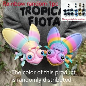 Vashine - Figura de Acción Impresa en 3D de PLA, Insecto Luminoso Fireworm, Juguetes Creativos para Niños, Colección de Insectos, Luminiscencia Flexible en 3D - Product Image 3